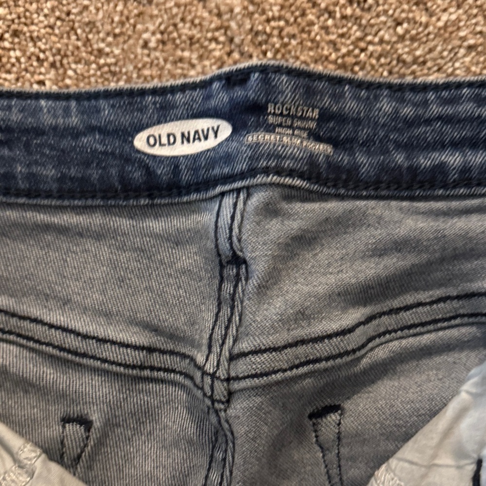 Old Navy Dark Blue Rockstar Jeans